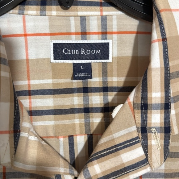 Club Room Plaid Button Shirt Size Large - Picture 6 of 6